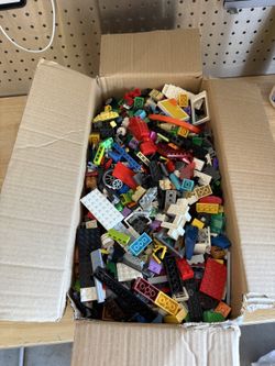Box Of Legos Lot Lego Pieces Mixed Assortment