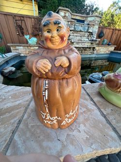 Vintage monk cookie jar TWIN WINTON