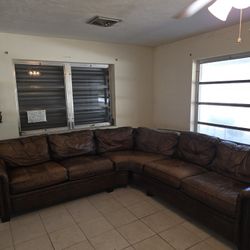 Leather Sectional Couch 