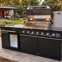 Brand New Patio Island Bbq Grill Propane Stainless Steel 