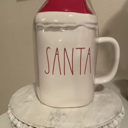 Rae Dunn Santa Mug With Topper