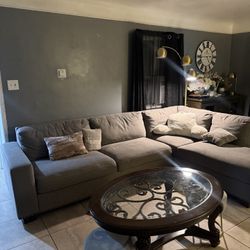 GREY SECTIONAL FOR SALEEE