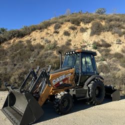 Case 570N Ep Skip Loader Enclosed Cab 