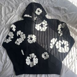 Denim Tear Black Hoodie Size Large 