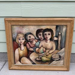 Original Style Oil Painting on Canvas – Framed Art