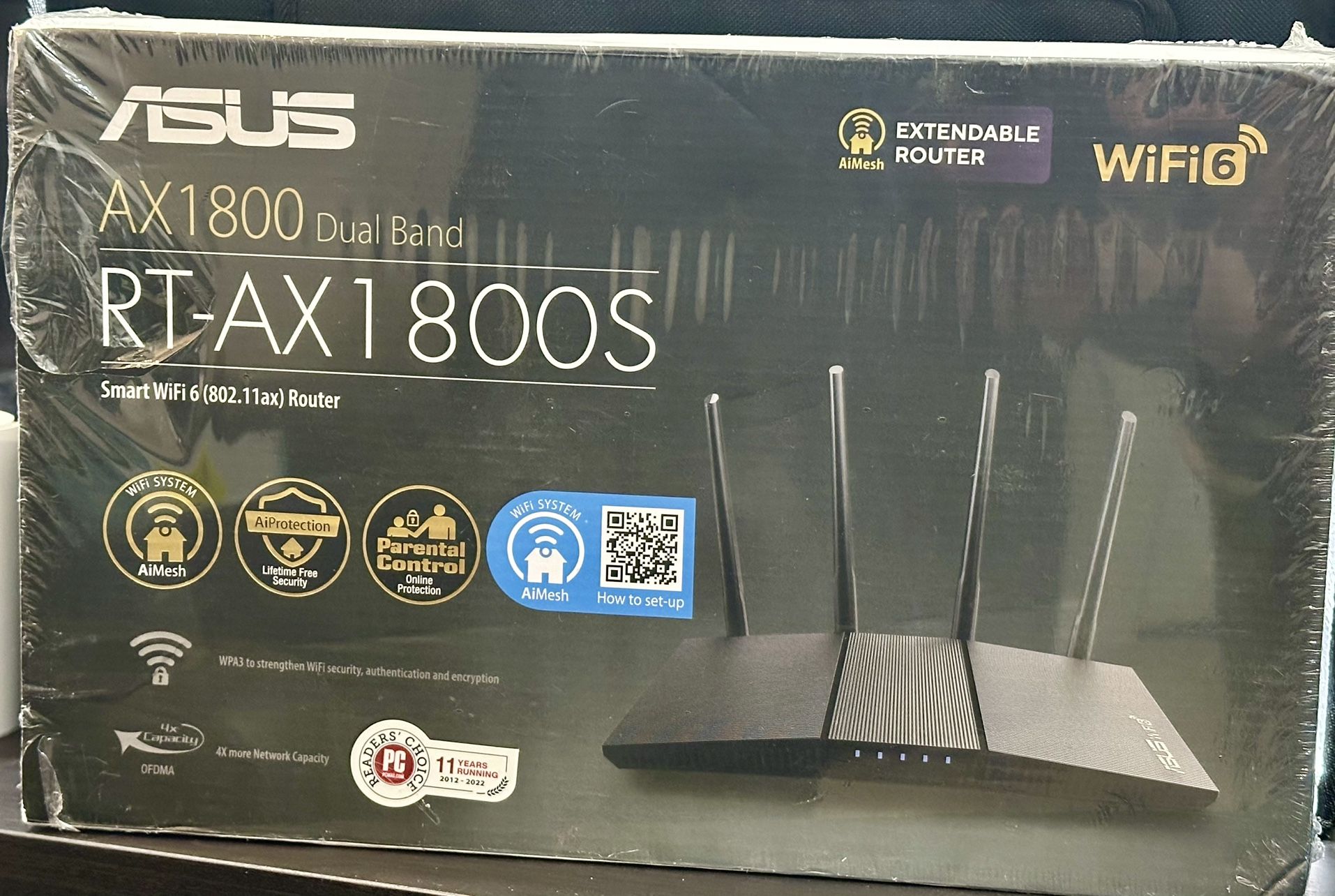 NEW ASUS RT-AX1 800S WiFi 6 FAST ROUTER Internet Speeds