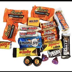 Assorted milk chocolates 20 pcs. in one pack.  5 packs available . Pick up.