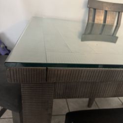 6 Chair Dining Table Gray