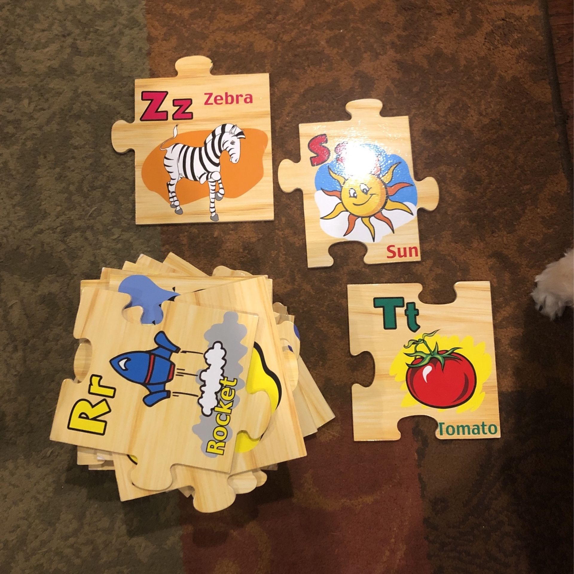 Alphabet Wood Floor Puzzle