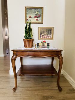 Vintage French Provincial Solid Wood End Table