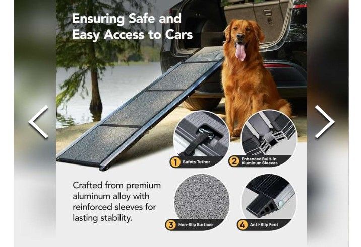 Car Dog Ramp Up To 250lbs.