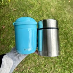 Insulated Thermo Vacuum Food Container for Kid Lunch Soup Hot Food 16oz $5/BOTH 