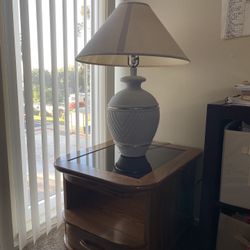 Side Living Room Table With Lamp