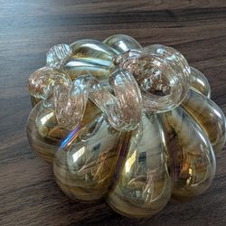 Pumpkin Glass Decor