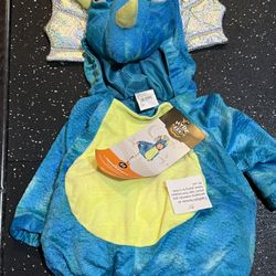 NWT HYDE AND EEK! TODDLER TRICERATOPS COSTUME SIZE 0-6 Months