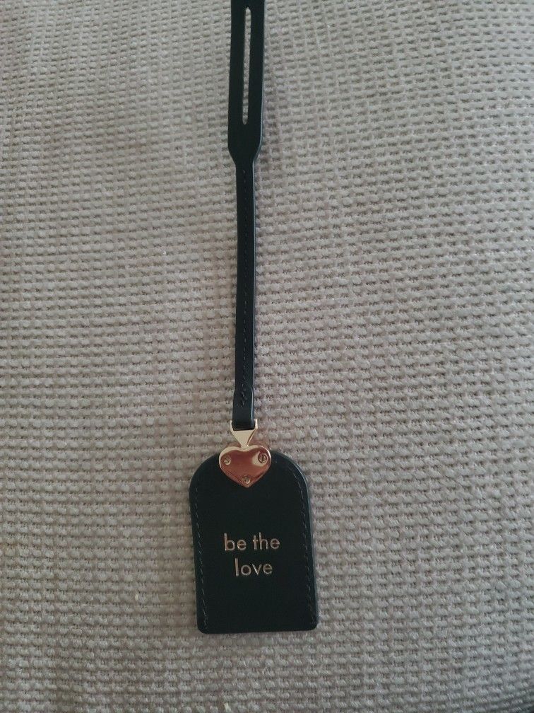 NEW KATE SPADE "be the love" BLACK TAG