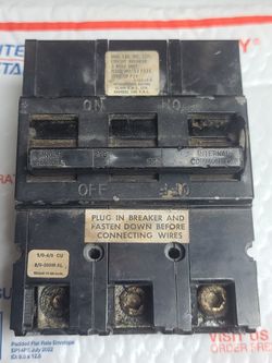 Zinsco 3 Pole 225 Amp Circuit Breaker QGB-24A QFB3225