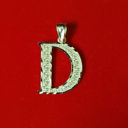 10kt Gold Letter D Pendant