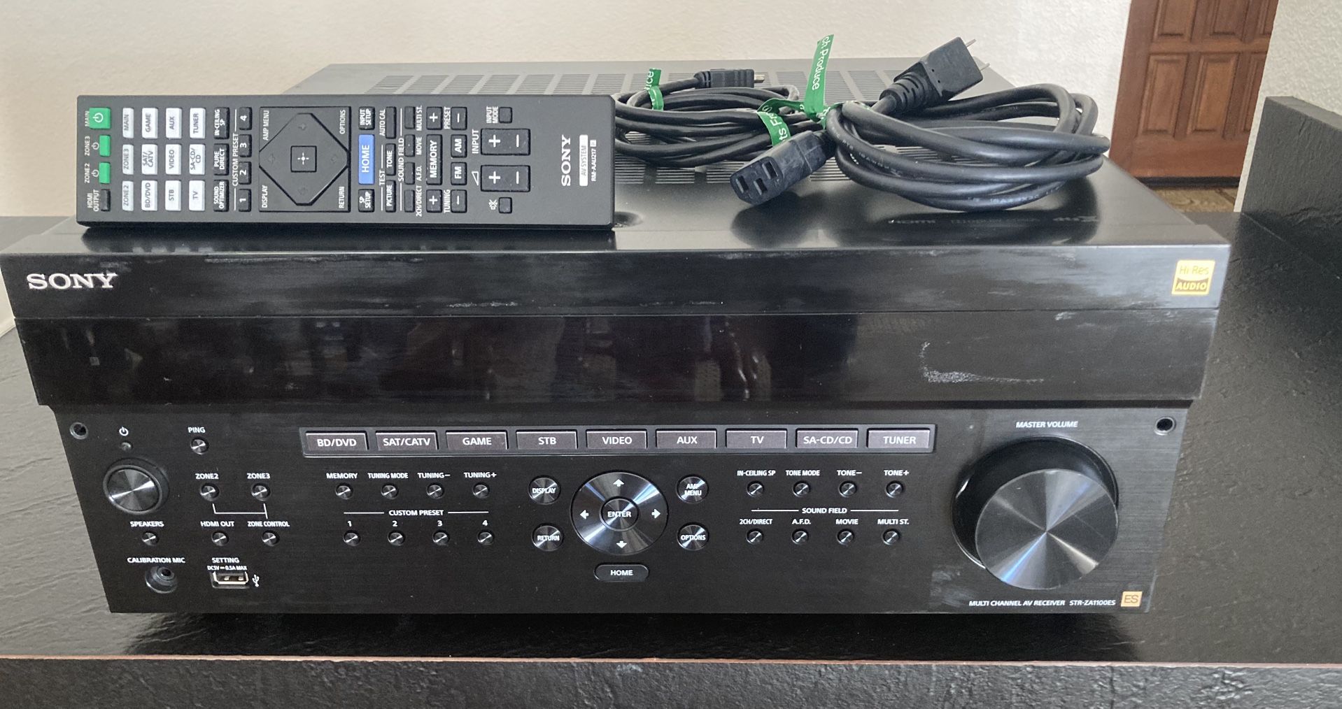 Sony STR-ZA1100ES 7.2-Channel Home Theater HD Receiver - Dolby Atmos
