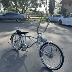 Chrome Lowrider Bike + Fuzzy Dice