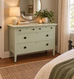 Vintage Mint Green Dresser✨