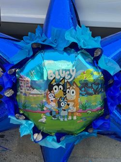 Bluey star bola piñata