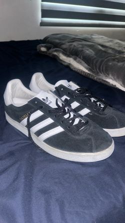Adidas Gazelle Black White Suede Sneakers Size-12 Men