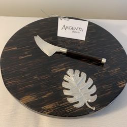 Rotating Table made of mother of Pearl and Sterling Silver NEW