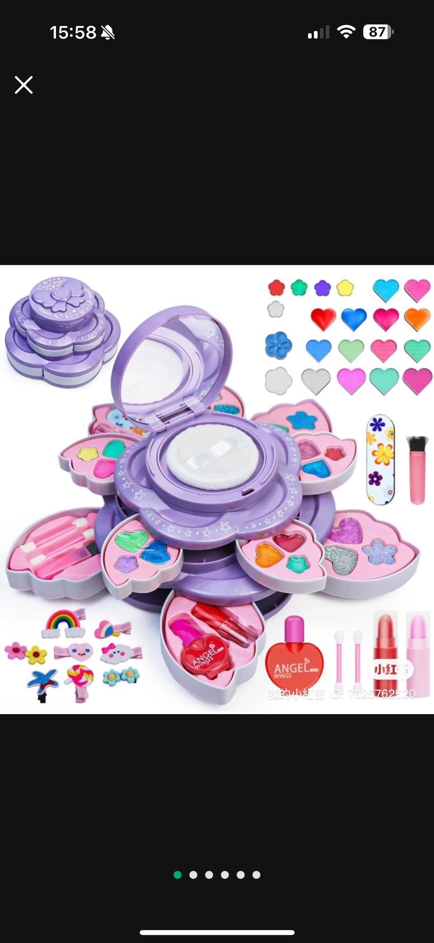 kids washable makeup kit for girls