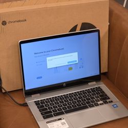 HP - 2-in-1 14" Touch-Screen Chromebook - Natural Silver (Chromebook not a windows laptop)