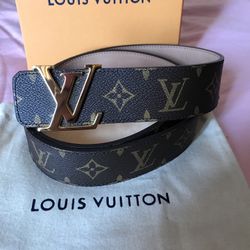 Louis Vuitton Brown Monogram Belt 95/38 + More Sizes Available 