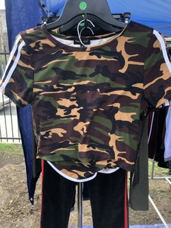 Camo shirt & short set
