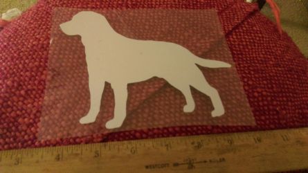 LAB GOLDEN DOG car sticker