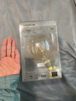 Extra large light bulbs w/ light amber tint