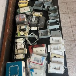 Lots Of Electric Electricians Switch Boxes Dimmer Outlet Box 