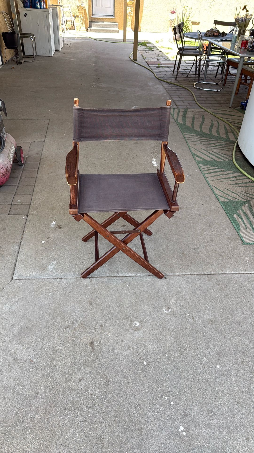 Director Chairs Wood Sling Dining Height Chair