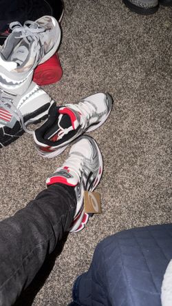 New red gel asics size 8