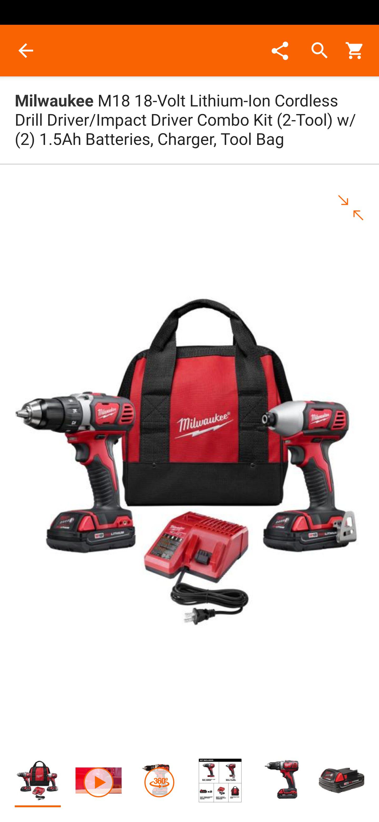 Milwaukee M18 18-Volt Lithium-Ion NEVER USED!! BRAND NEW!! Cordless Drill Driver/Impact Driver Combo Kit (2-Tool)