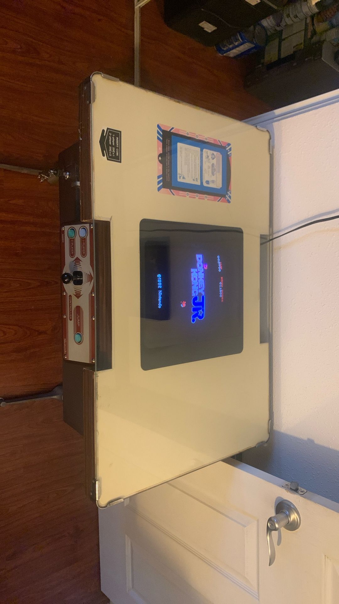 1982 Vintage Nintendo Donkey Kong Jr Cocktail Arcade 2 Sided And 2 Player