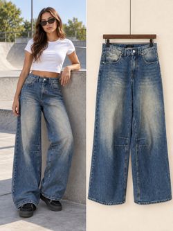 Factorie "Made For A Restless Generation" Baggy Wide-Leg Skate Jeans