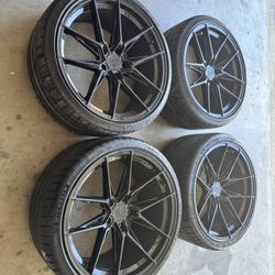 20inch Staggered Set Of Wheels & Tires 5x120 Chevy/ GMC. $1700 OBO