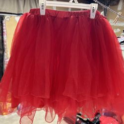 Red Costume Skirt Medium 