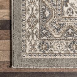 new 9x12 grey Becca Traditional Tiled Area Rug