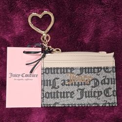 Juicy Couture wallet wristlet zip card case NWT
