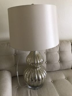 Lamp - gold and cream. $ 30 . Now Reduced. New 👍🏼
