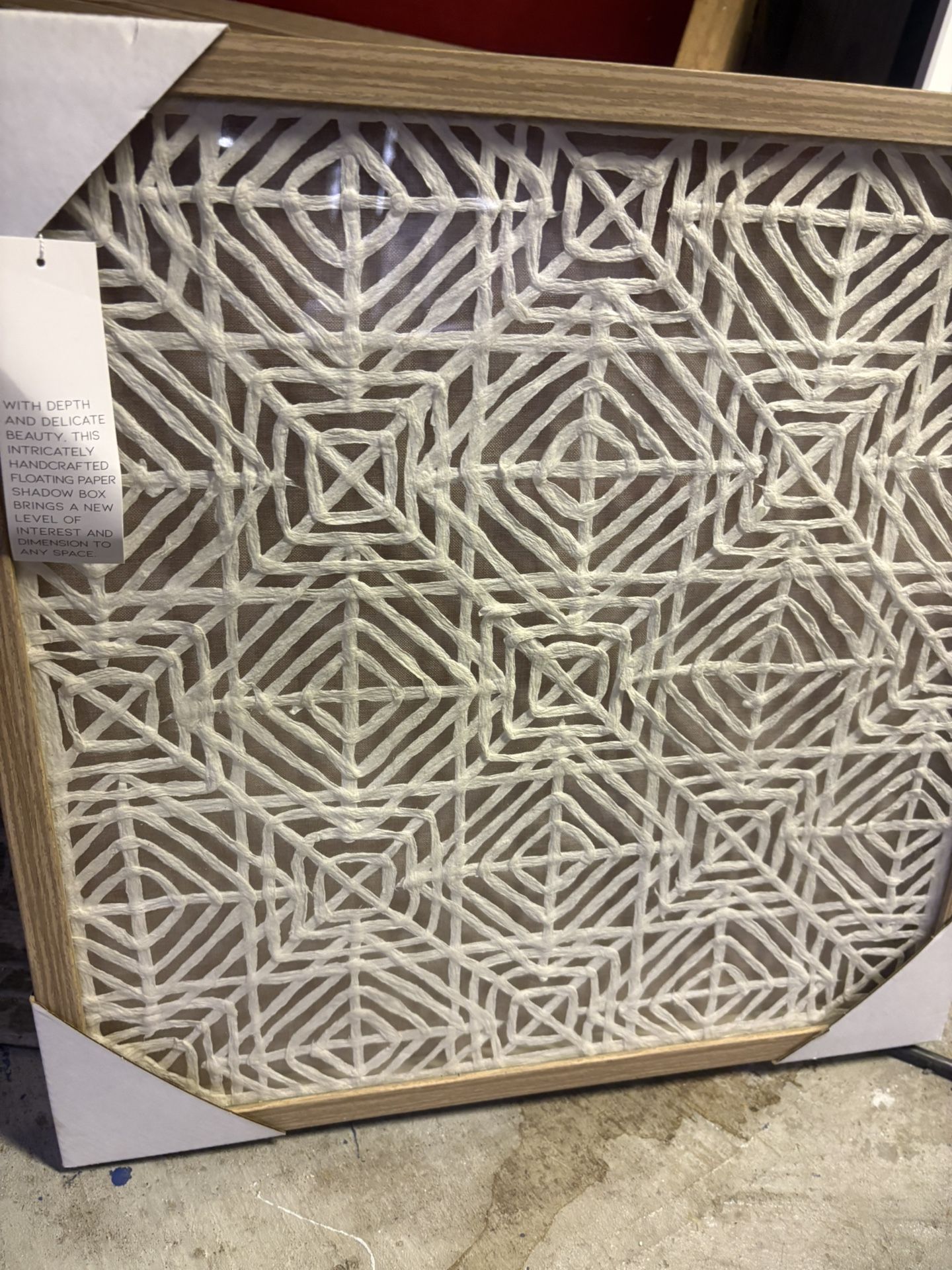 Handcrafted Shadow Box Wall Art – New in Packaging