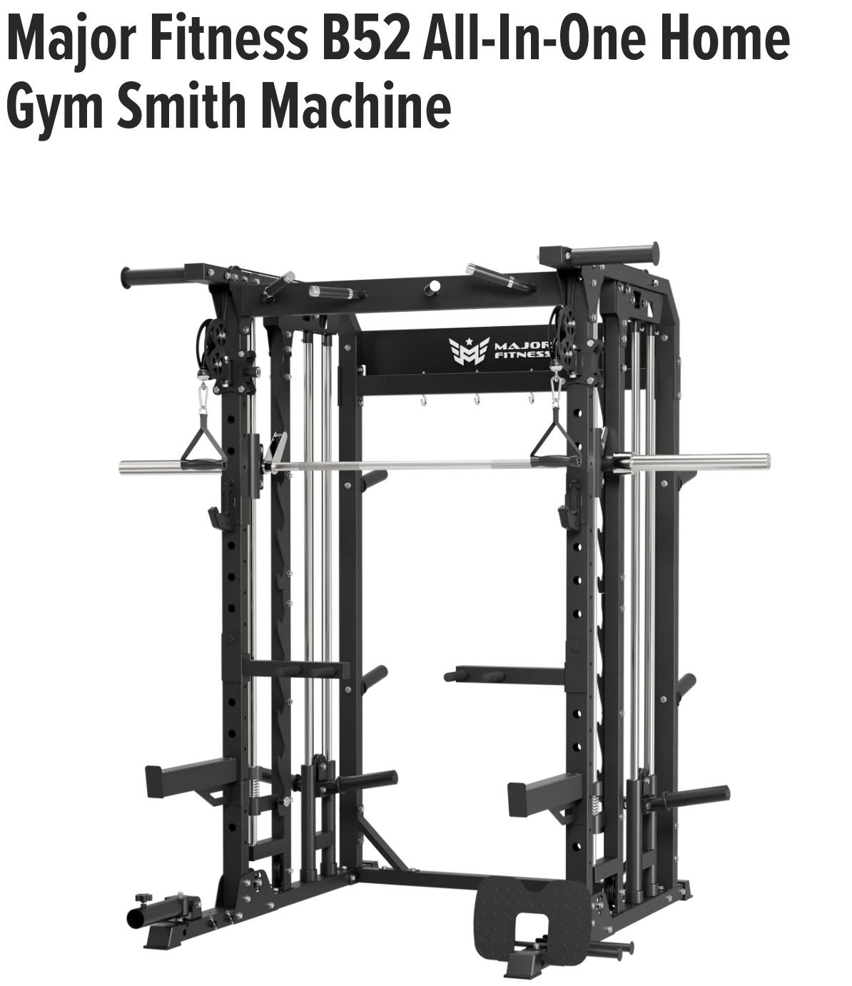 B52 Major Fitness Smith Machine All In One NO WEIGHTS INCLUDED