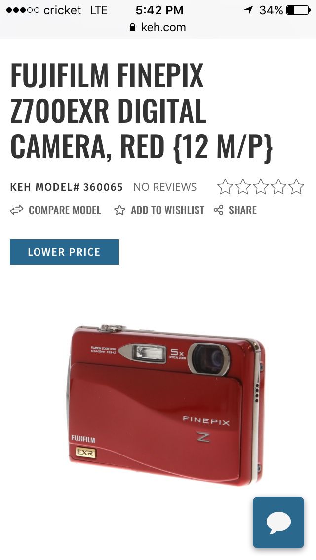Fujifilm Finepix Z700EXR compact digital camera