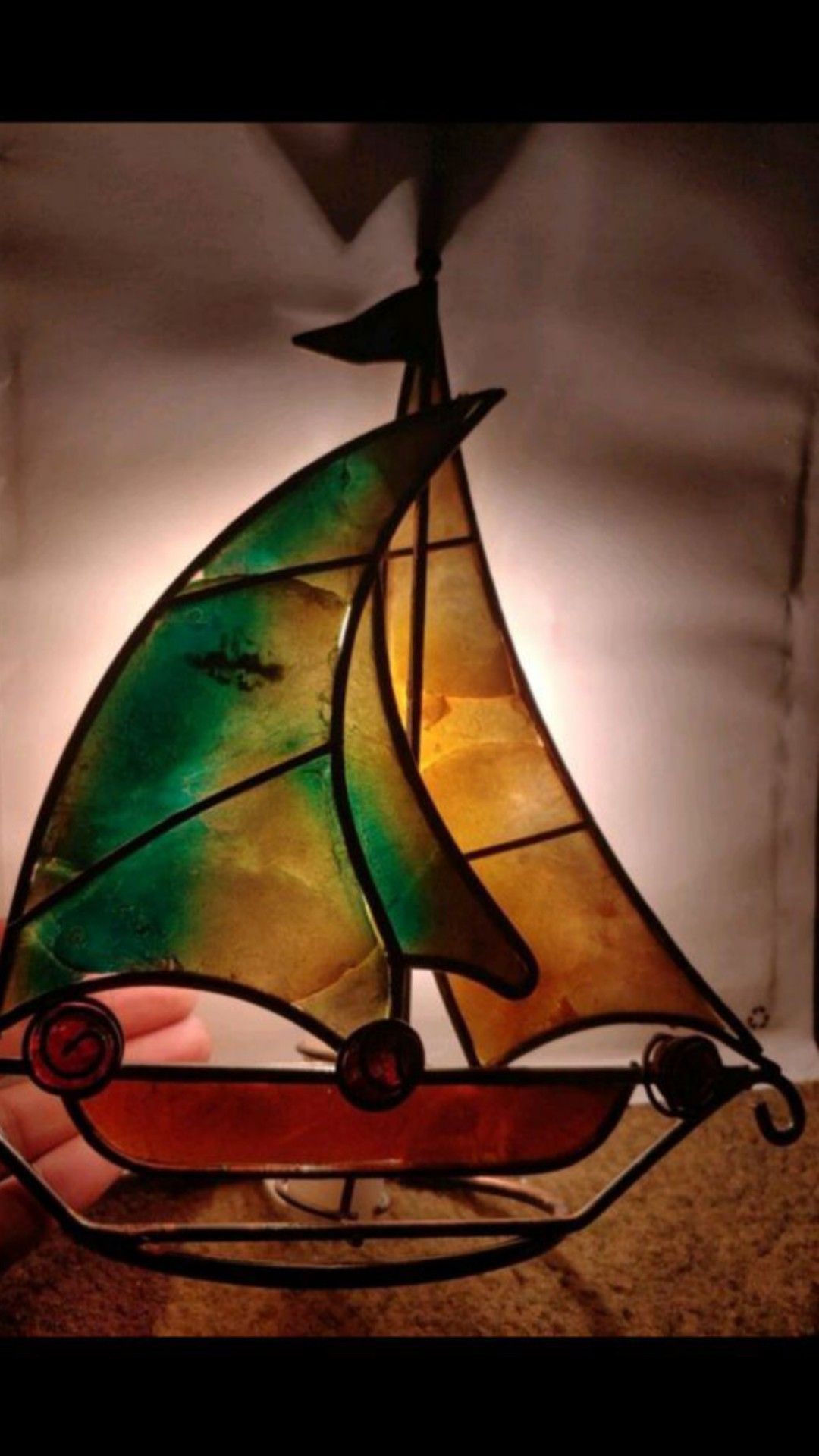 Handmade Sailboat Lamp