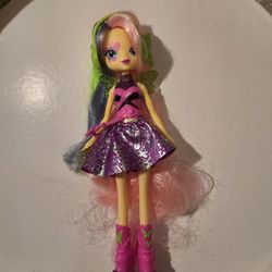 MLP Equestria Girls Fluttershy Rainbow Rocks Doll